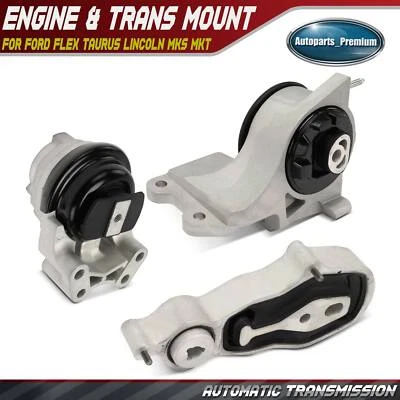 3x Montaje de puntal de par de motor y motor y montaje de transmisión automática para Lincoln Foto 1 de 4