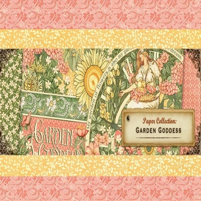 GRÁFICO 45 DIOSA JARDÍN COLECCIÓN COMPLETA ~ ART DECO ROSA VERDE GIRASOL Foto 1 de 4