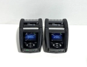 Lote de 2 impresoras portátiles de códigos de barras Zebra ZQ610 ZQ61-AUWA000-00 probadas en potencia - Imagen 1 de 21
