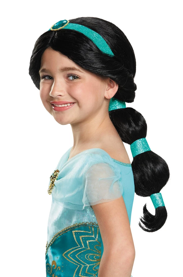 Nueva Peluca Disney Princesa Aladdin Jazmín Niñas Niño Foto 1 de 1
