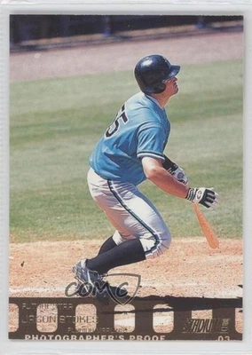 2003 Topps Stadium Club Photographer Proof /299 Jason Stokes (Running) #110 - Image 1 of 2