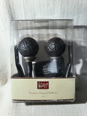 Nuevo Juego de 2 Soportes para Cortinas Woolrich Hogar Decorativo Diseño de Textura Martillada Foto 1 de 4