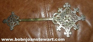 Riesiges altes koptisches äthiopisches Handkreuz Silber  - Bild 1 von 3