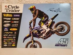 BRANDON HARTRANFT #45 Cycle Trader 11 × 17 Signed Motocross Poster - Picture 1 of 2