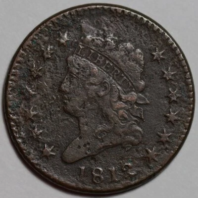 1812 Classic Head Large Cent - Corrosion - US 1c Copper Coin - Image 1 of 4