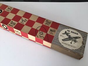 Vintage Veco Redskin Control Line Model Airplane Balsa Kit for Racing