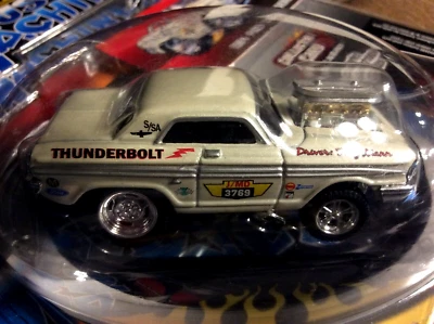 ORIGINAL MUSCLE MACHINES '64 Ford Drag Racing Thunderbolt Real Riders Series 5  - Image 1 of 4