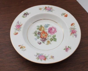 Tazón de sopa montado patrón Noritake China Dresala, Japón ocupado, borde dorado - Imagen 1 de 5