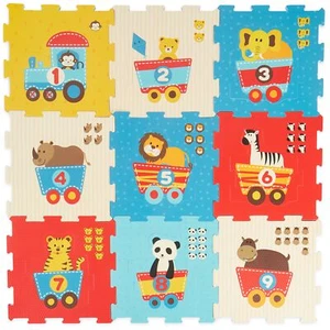 Puzzlematte 19 tlg. Spielmatte Baby XXL Puzzle Kinder Krabbeldecke Turnmatte - Bild 1 von 7