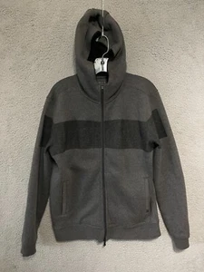 John Varvatos Mens Hoodie Size Medium Gray Sweater Full Zip Adult - Picture 1 of 5