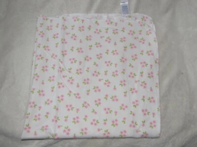 Manta Carters Child of Mine blanca rosa verde algodón franela bebé niña Foto 1 de 3