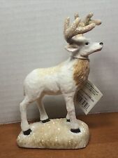 Reindeer Glitter Figurine Paperweight Christmas Decor Midwest of Cannon Falls