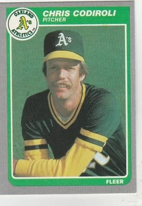 FREE SHIPPING-MINT-1985 (ATHLETICS) Fleer #420 Chris Codiroli - Picture 1 of 1