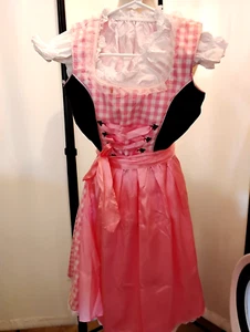 Girls,Kids US size 12,Germany,Trachten,Oktoberfest,Dirndl,3 pc. Black,Pink - Picture 1 of 10