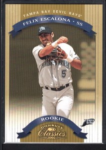 FELIX ESCALONA 2002 DONRUSS CLASSICS #211 RC ROOKIE DEVIL RAYS SP #0512/1500