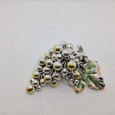 SCULTURA IN ARGENTO 925 GRAPPOLO D'UVA   ACCA ARGENTERIE AR 482 U (0192) - Immagine 1 di 4