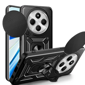 Outdoor Panzer Handyhülle Xiaomi Redmi 14C Kameraschutz Ringhalter in Schwarz - Zdjęcie 1 z 8