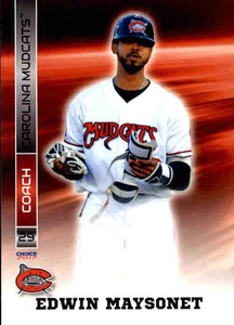 2017 Carolina Mudcats Choice #24 Edwin Maysonet CO - NM Baseball Card