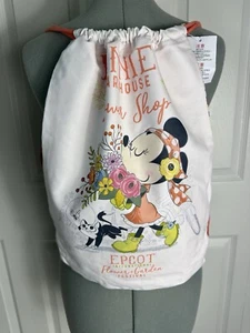 Disney World Epcot Minnie's Flower & Garden Festival 25yrs Drawstring Bag - Picture 1 of 4
