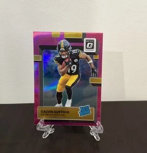 2022 Donruss Optic #236 RC Calvin Austin III Rated Rookie Pink Holo Steelers - Bild 1 von 2