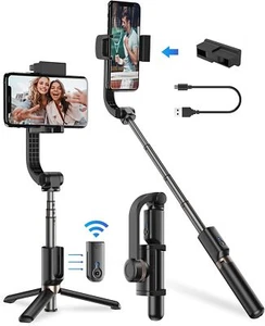Gimbal Stabilisator für Smartphone, 360° Rotation Auto Balance klein tragbar - Bild 1 von 9