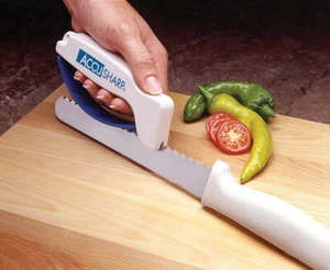 Cuchillo de carburo de tungsteno blanco/azul AccuSharp y afilador de herramientas AS1 - Imagen 1 de 1