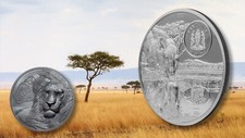1500 Shilling Growing Up - Lions Lions Tanzania Tanzania 2 oz Silver Black 2022