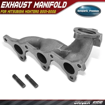 Colector de escape del lado del conductor para Mitsubishi Montero 2001-2002 V6 3,5 L GAS SOHC Foto 1 de 4