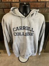 Vintage Carroll College Foghting Saints NCAA Football Hooded Sweatshirt Mens XL
