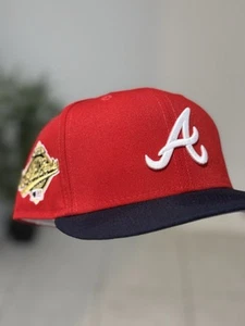 7 1/8 New Era Atlanta Braves 1995 World Series Black 59FIFTY Hatclub Exclusive - Bild 1 von 3