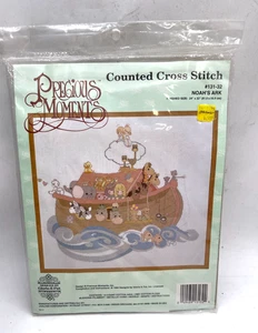 Versiegeltes Kreuzstich Precious Moments Set Arche Noah 131-32 fertige Größe 24 x 22 - Bild 1 von 3