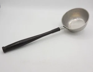 Vintage Long Handle Aluminum Dipper Wood Handle Farmhouse Ladle 14" - Picture 1 of 7