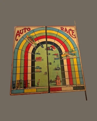 All Fair Auto Race Game 1922 Alderman Fairchild Co Board and CARS - Image 1 of 4