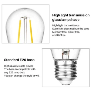 15pcs LED Filament S14 Bulb 2W Vintage Tungsten Bulb S14 220V - Picture 1 of 6