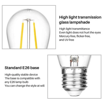 15pcs LED Filament S14 Bulb 2W Vintage Tungsten Bulb S14 220V - Image 1 of 4