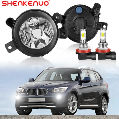 Par de faros antiniebla delanteros LED aptos para BMW X1 E84 2009 2010 2011 2012 2013 2014 2015 Foto 1 de 4