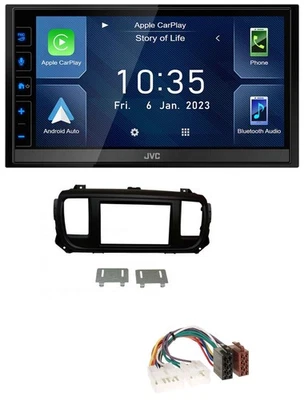 JVC DAB Bluetooth MP3 USB 2DIN Autoradio für Toyota Proace Verso ab 2016 - Bild 1 von 4