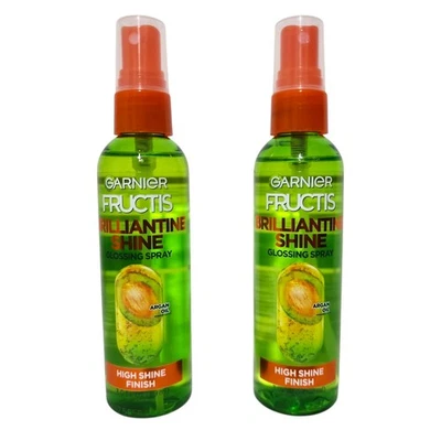 LOT 2 Garnier Fructis Style Brilliantine Shine Glossing Spray, 3.0 fl oz  - Image 1 of 4