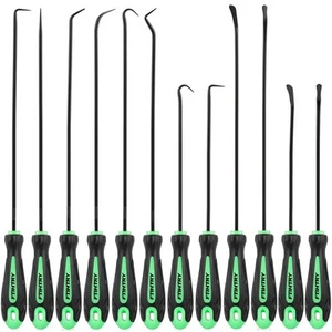 12-Piece Pick and Hook Tools Set Pick Tool Set Car Auto Oil Seal/O-Ring Seal Ga - Picture 1 of 7