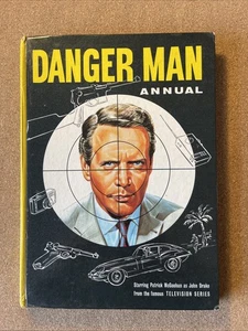 Danger Man Annual UK 1966 G to VG Secret Agent, Patrick McGoohan, Price Clipped - Picture 1 of 23