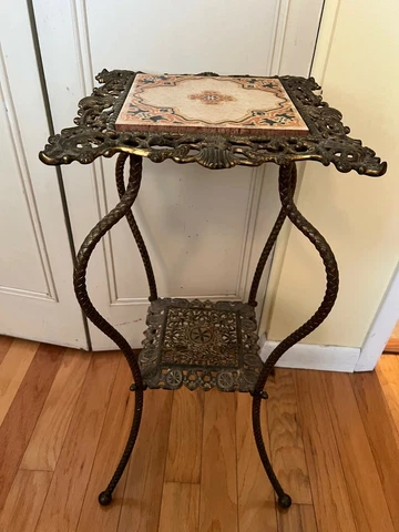 Ornate Brass antique fern stand Cover