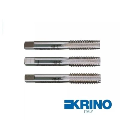 MASCHI PER FILETTARE A MANO SET 3 PEZZI FILETTATURA MANUALE FILIERE KRINO - Immagine 1 di 4