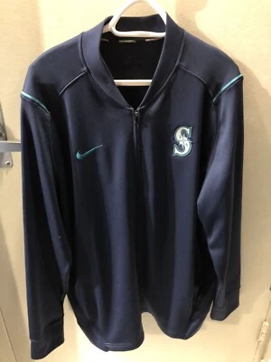 Seattle Mariners Nike Track Jacket XL Baseball Griffey MLB Dri-Fit - Image 1 of 4