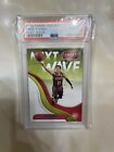2018 Threads Next Wave Hawks TRAE YOUNG Rookie Card PSA 8. rookie card picture