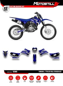KIT DE CALCOMANÍAS YAMAHA TTR 125 2008-2023 GRÁFICAS - Imagen 1 de 4