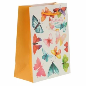 COLOURFUL RAINBOW BUTTERFLY HOUSE GIFT BAG - Picture 1 of 1