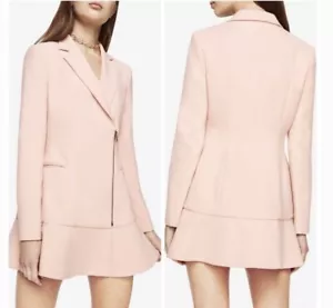 NWT BCBG MAXAZRIA SIZE XXS ARYN RUFFLE HEM LONG SLEEVE BLAZER DRESS MSRP $298 - Picture 1 of 5