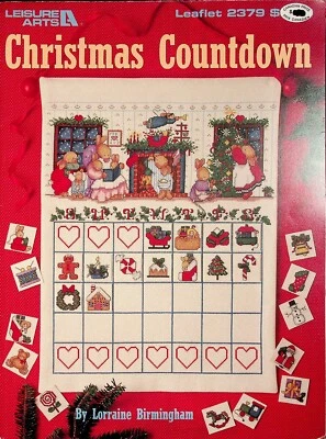 Christmas Countdown December Calendar Cross Stitch Patterns By Leisure Arts - Image 1 of 3
