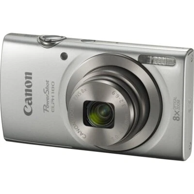 Canon PowerShot ELPH 180 HS / Canon IXUS 175 20MP Digital Camera Sliver 85% New - Image 1 of 4