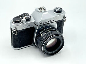Pentax K1000 35mm SLR Camera Kit w/ 55mm Manual Focus Lens - Very Good